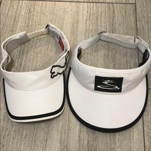 Set of 2 : Puma & Cobra white visors